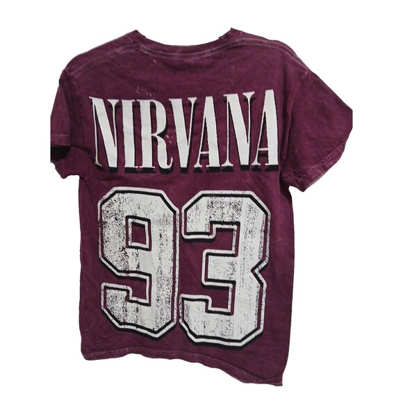 Nirvana In Utero Plum/Purple T-Shirt Size Small Unisex Grunge Nirvana Logo Flaw - Picture 10 of 13